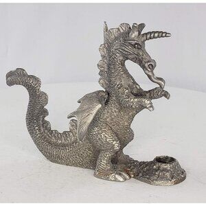 Spoontiques Pewter Horned Dragon Winged #518 1986